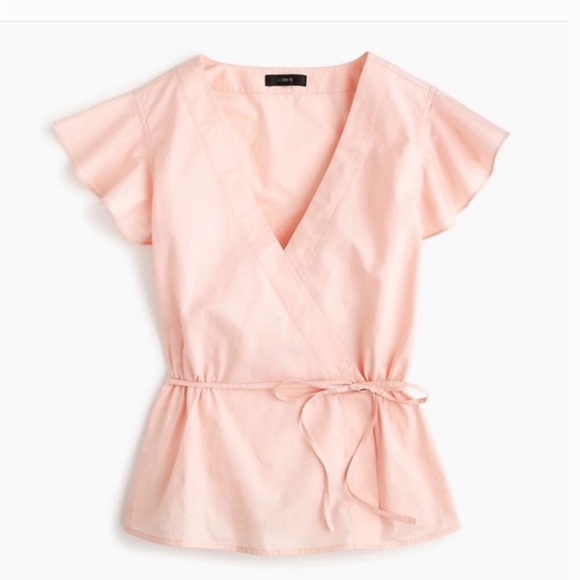 J. Crew Tops - J. Crew Flutter-Sleeve Top